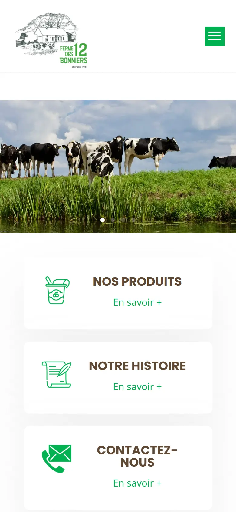 La Ferme des 12 Bonniers, on a phone