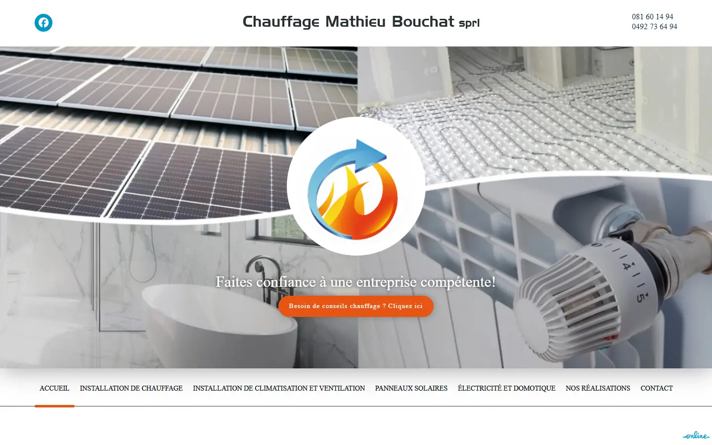 Chauffage Bouchat, before