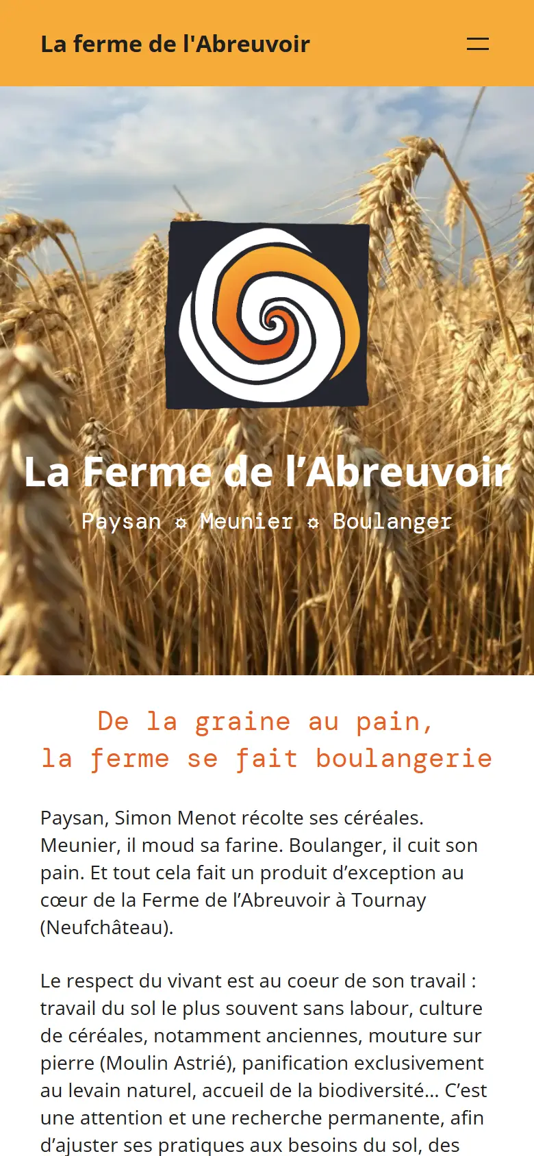 La Ferme de l'Abreuvoir, on a phone