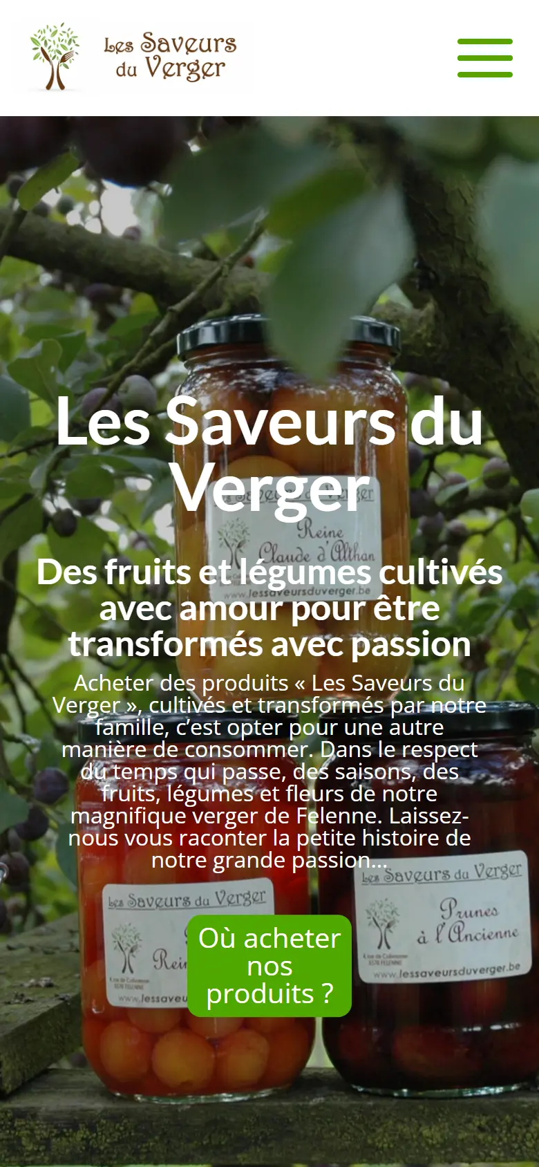 Les Saveurs du Verger, on a phone